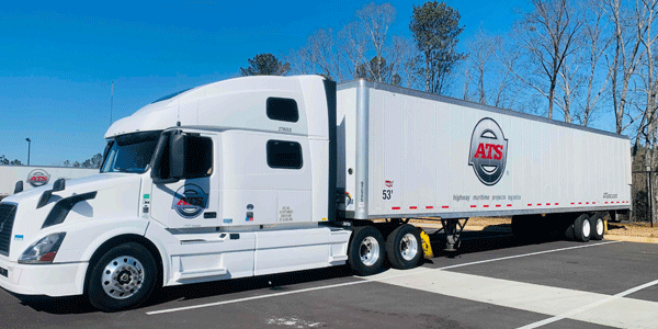 ATS Dry Van Truck Parked