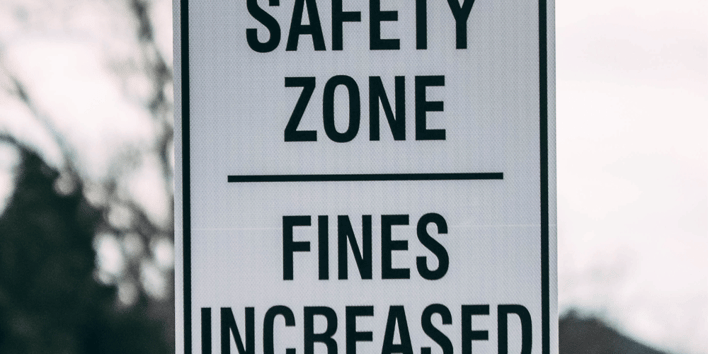 Safety Zone road sign