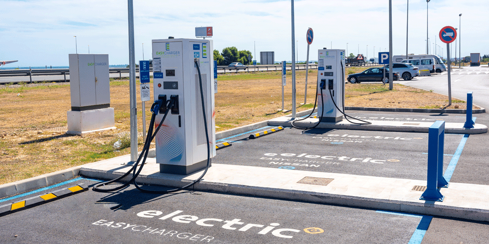 Electric charging stations.