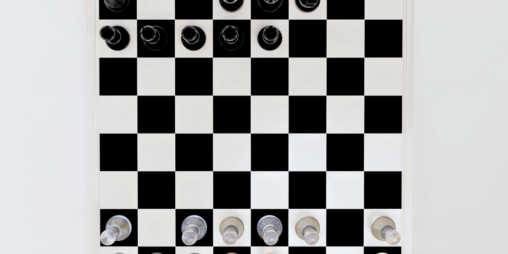 Chess board.