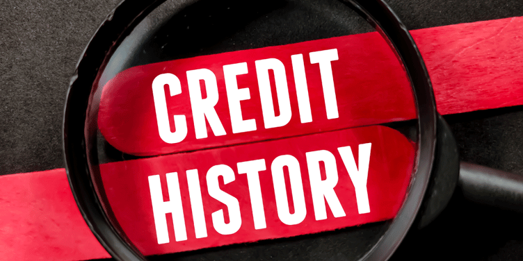 Credit history lookup graphic. SF-86 security clearance. DOD trucking